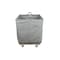 Steele Canvas Basket 14 BU Permanent Truck Blue Vinyl w/Grey Vinyl - 4in Casters 9214VBLUVGRYW4 - alternate 5